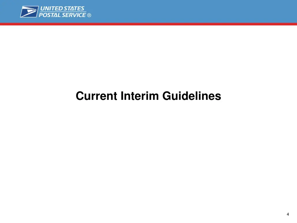 current interim guidelines