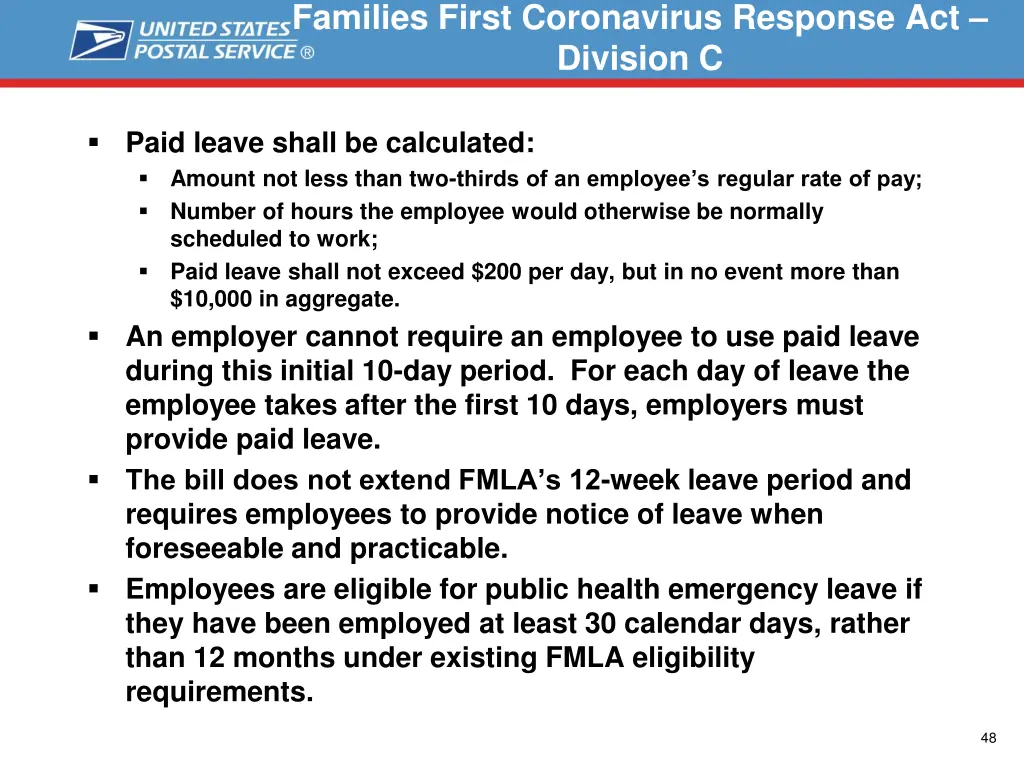 families first coronavirus response act division c 7