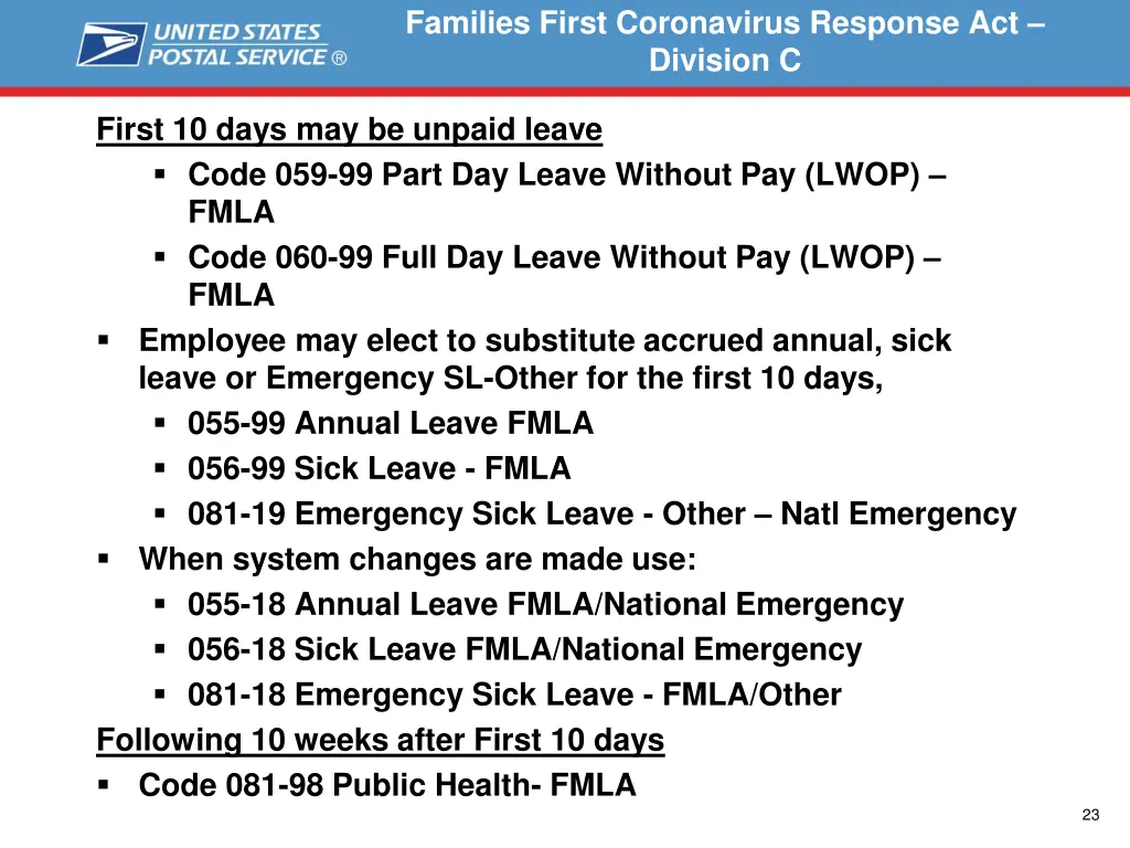 families first coronavirus response act division c