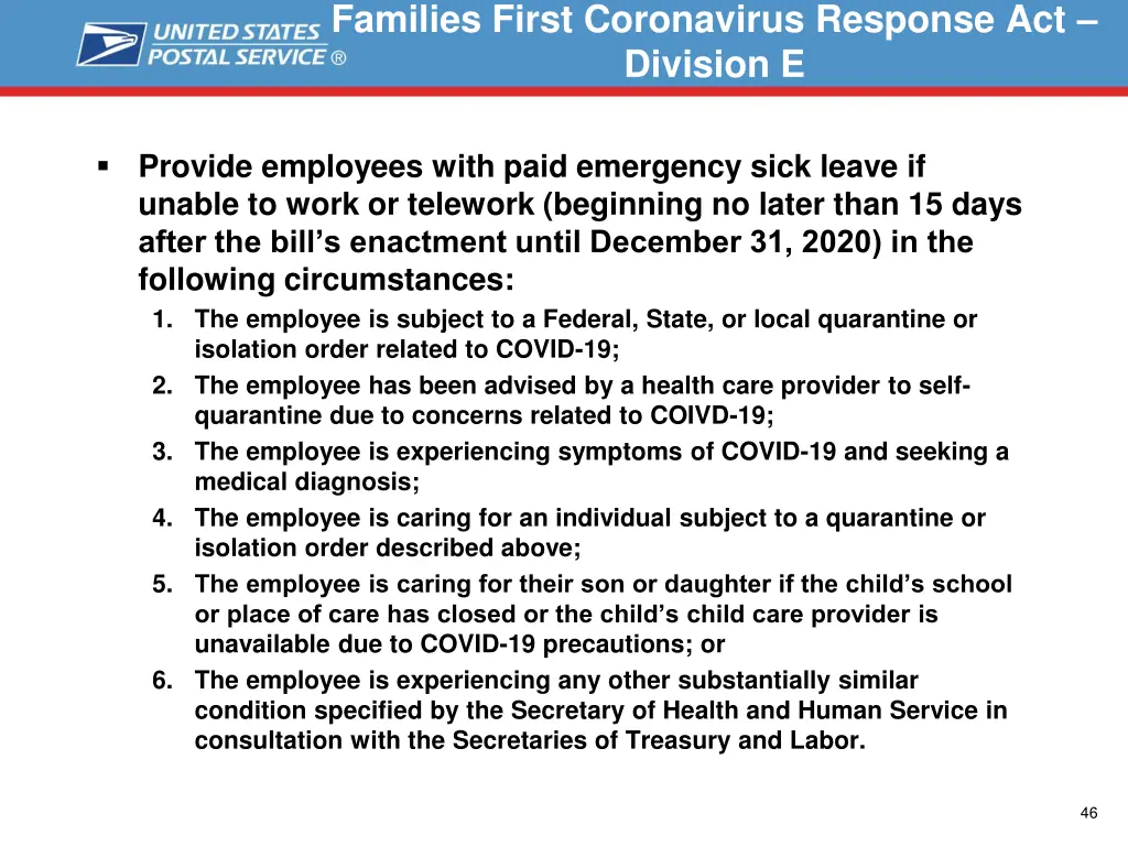 families first coronavirus response act division e 6