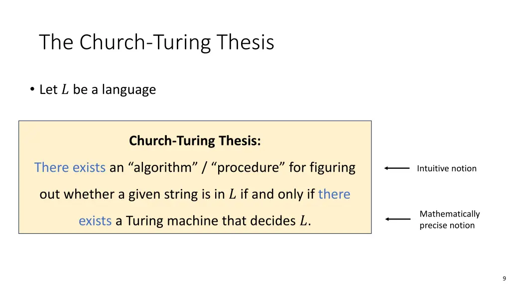the church turing thesis 1