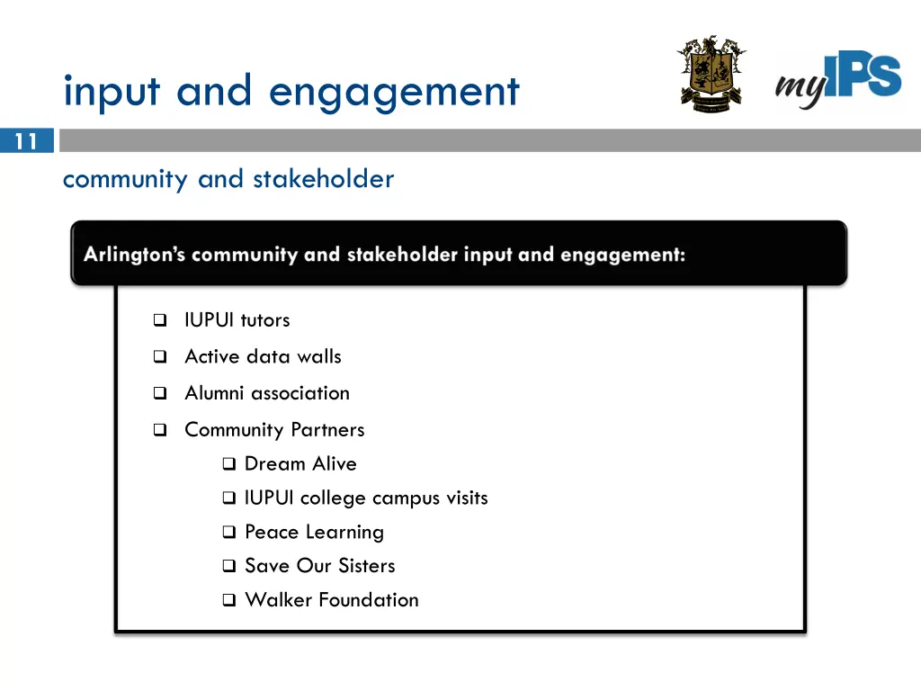 input and engagement