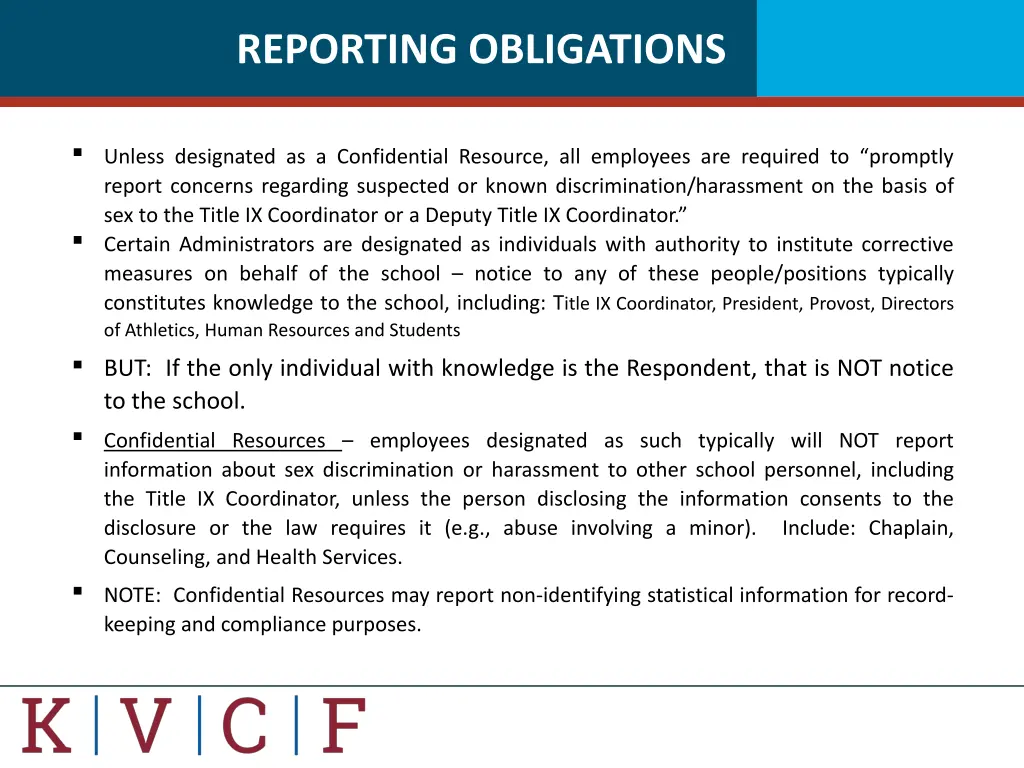 reporting obligations