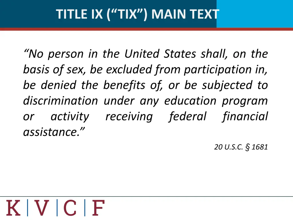 title ix tix main text