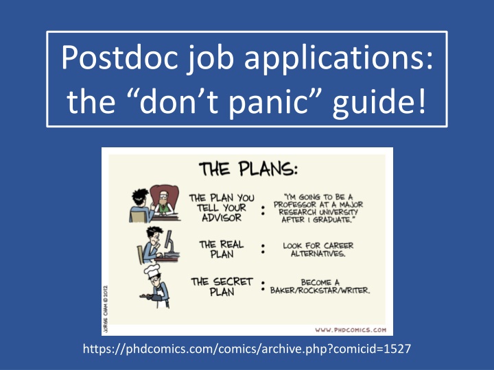 postdoc job applications the don t panic guide