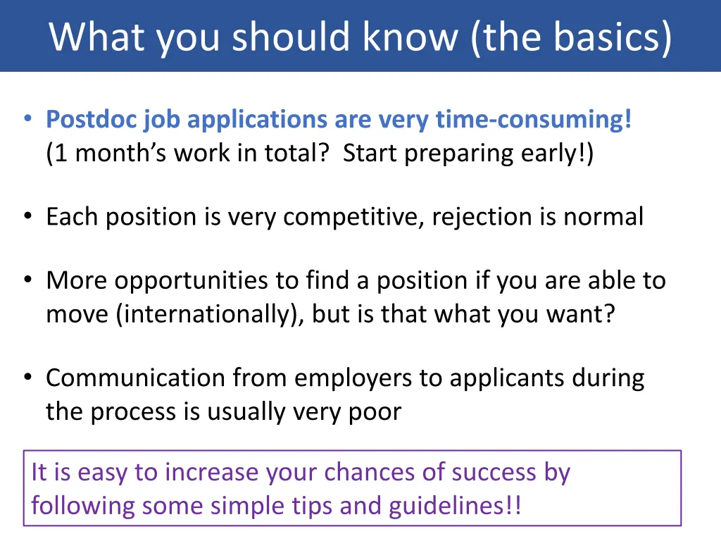 what you should know the basics