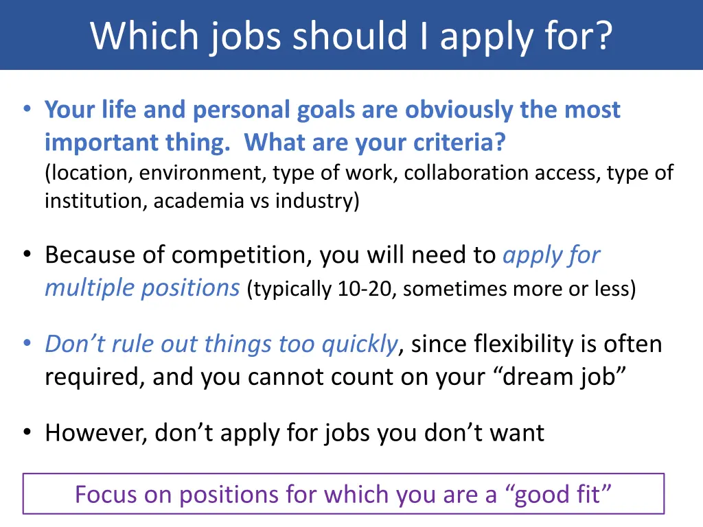 which jobs should i apply for