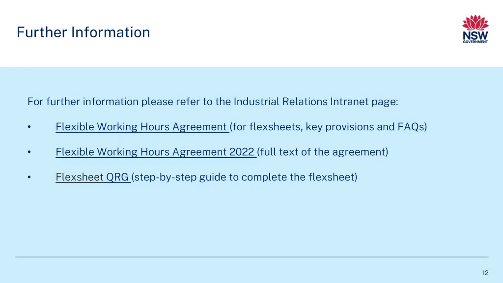 further information