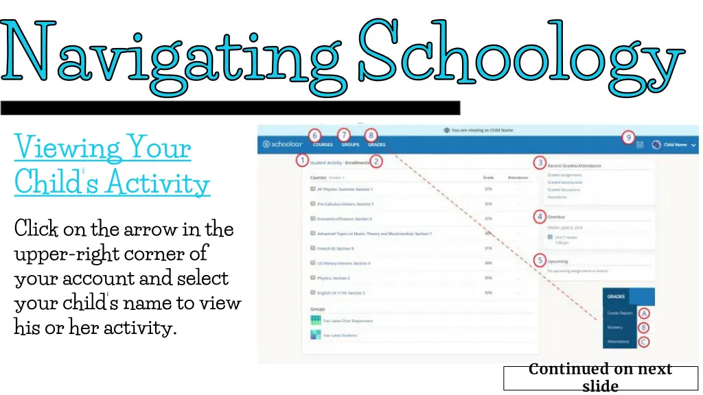 navigating schoology 2