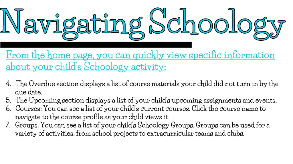 navigating schoology 4