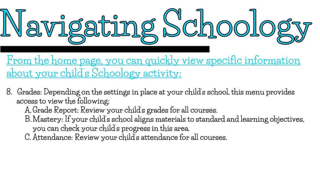 navigating schoology 5