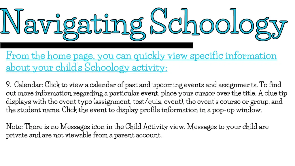 navigating schoology 6