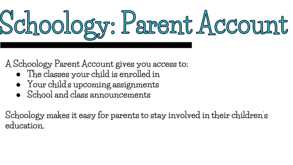 schoology parent account