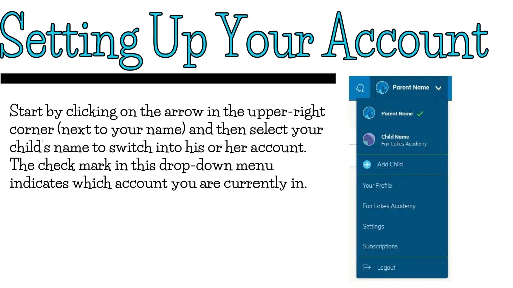 setting up your account 1