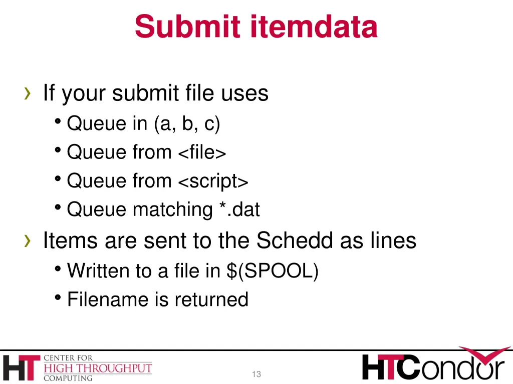 submit itemdata