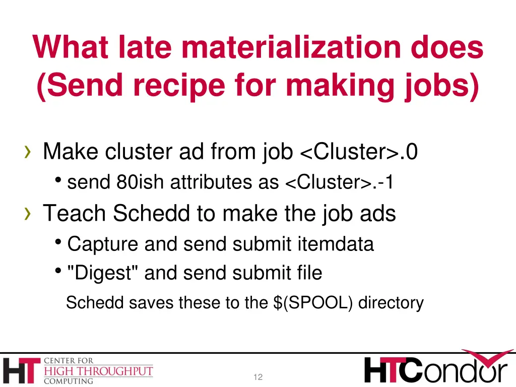 what late materialization does send recipe