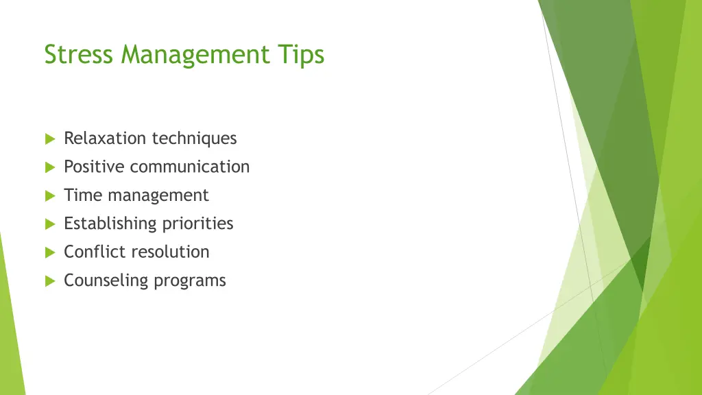 stress management tips