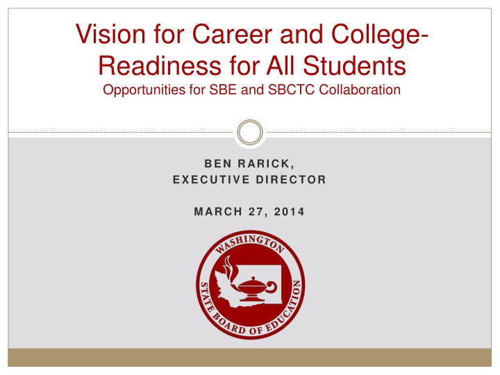vision for career and college readiness