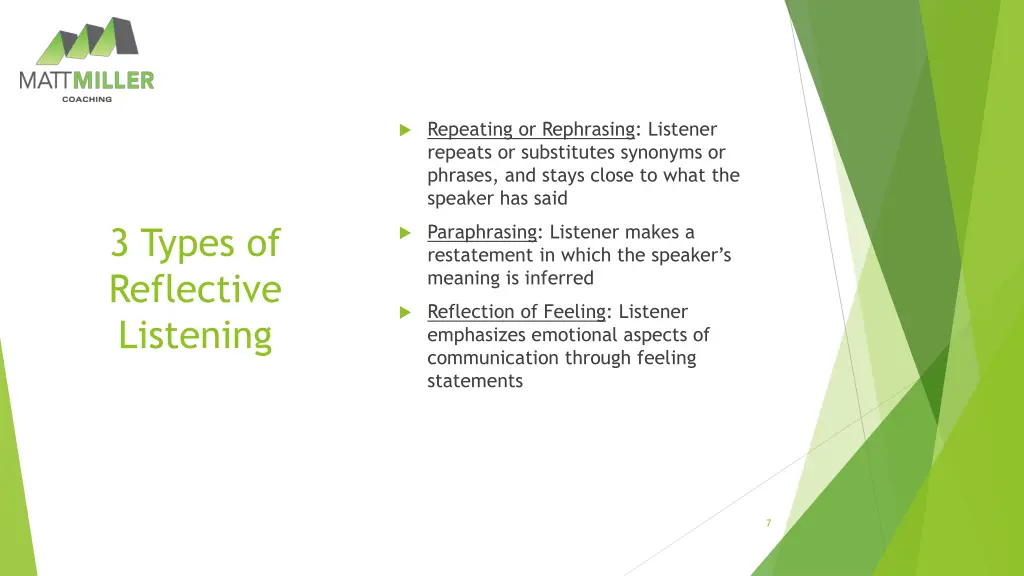 repeating or rephrasing listener repeats