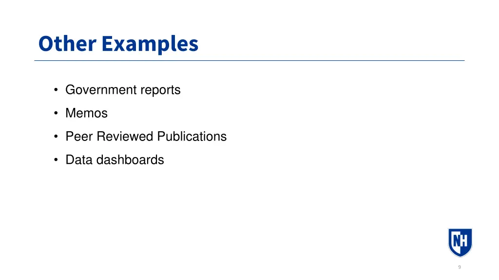 other examples