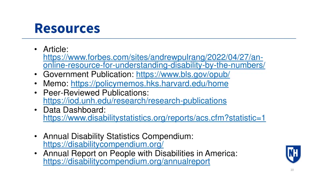 resources