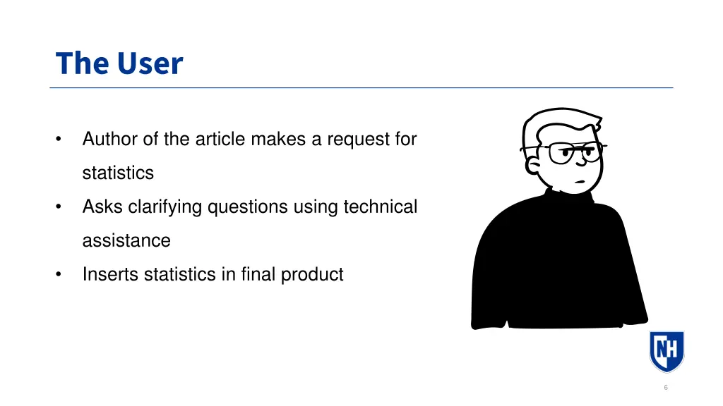 the user