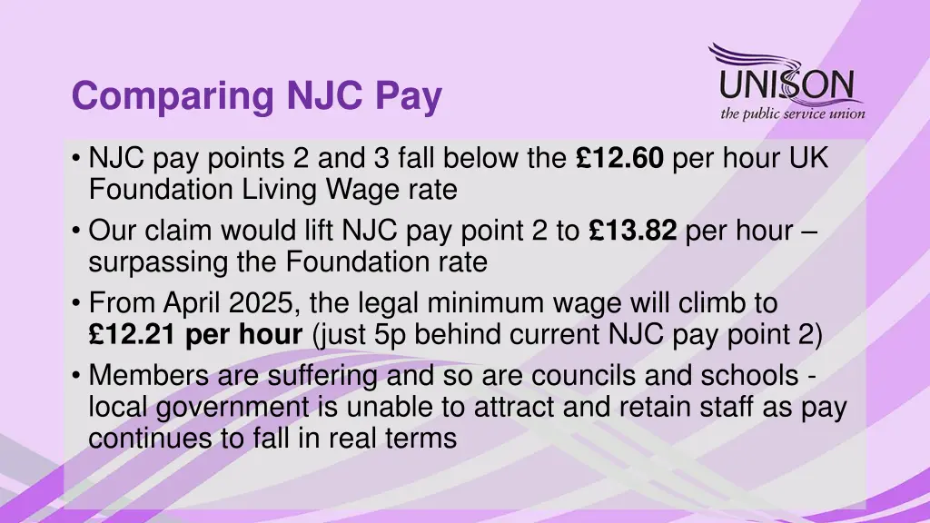 comparing njc pay