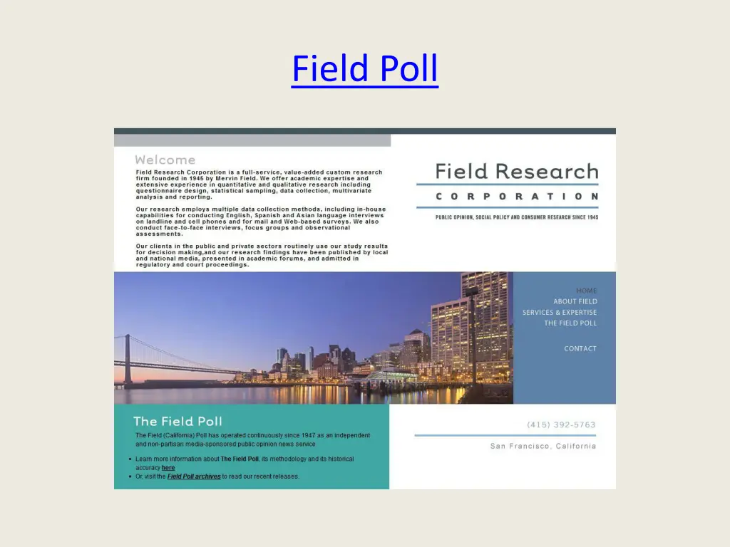 field poll