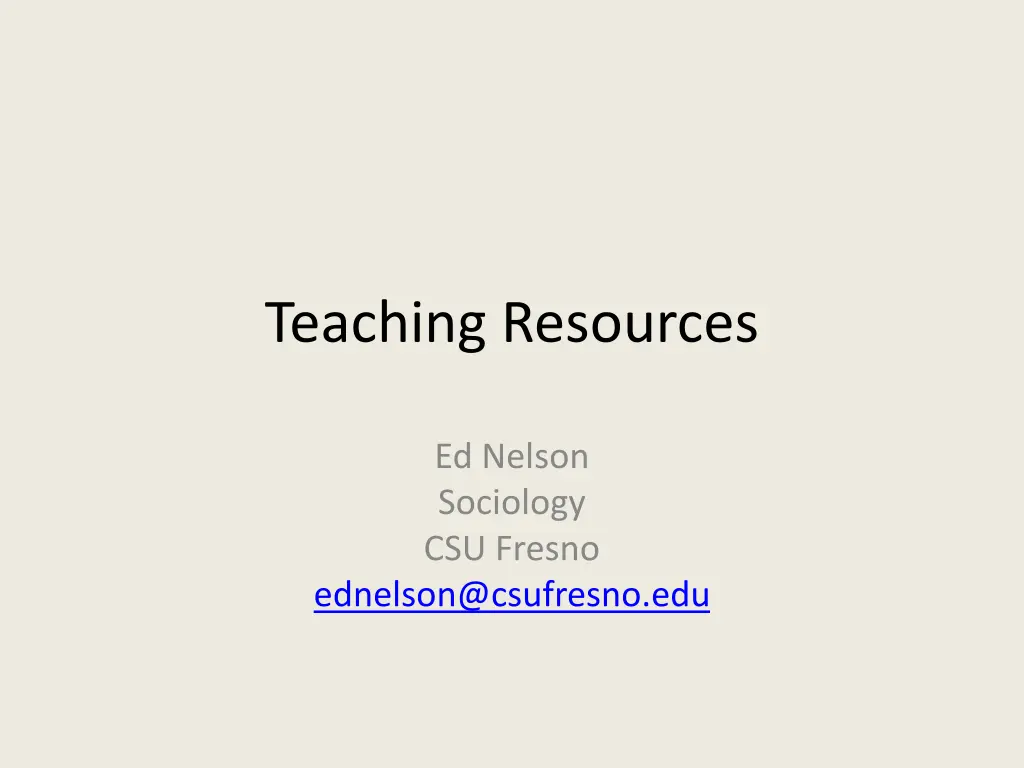 teaching resources