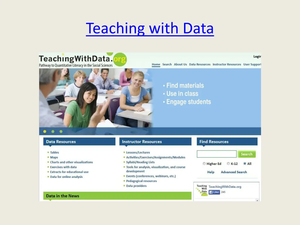 teaching with data