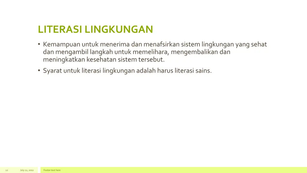 literasi lingkungan