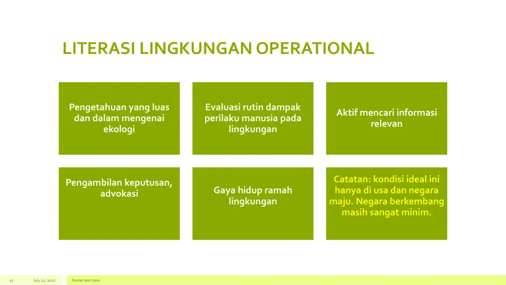 literasi lingkungan operational