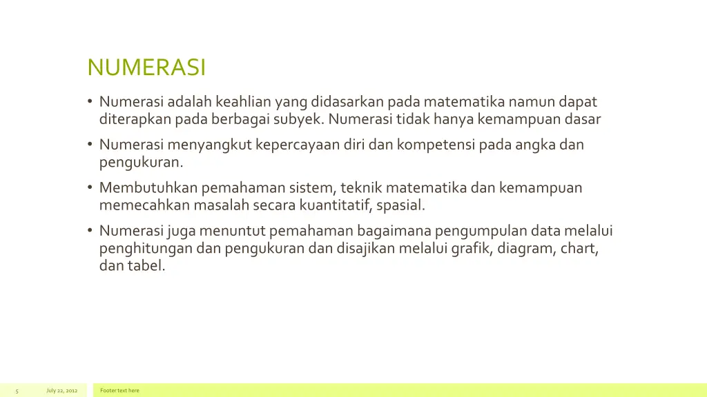 numerasi 1