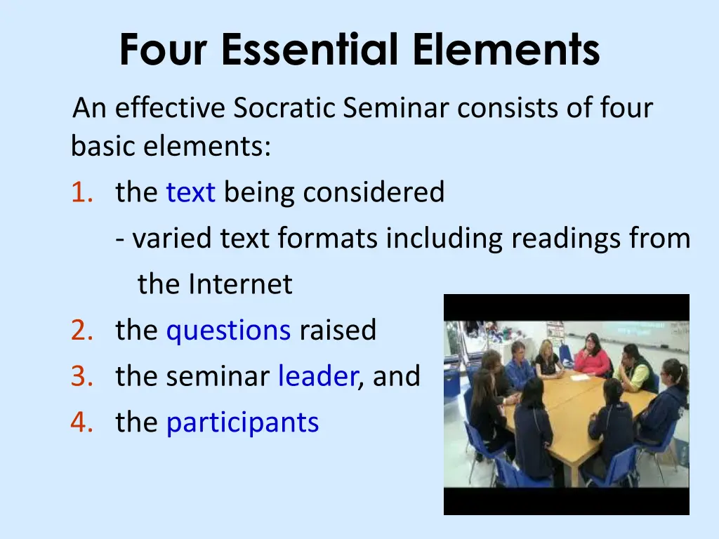 four essential elements