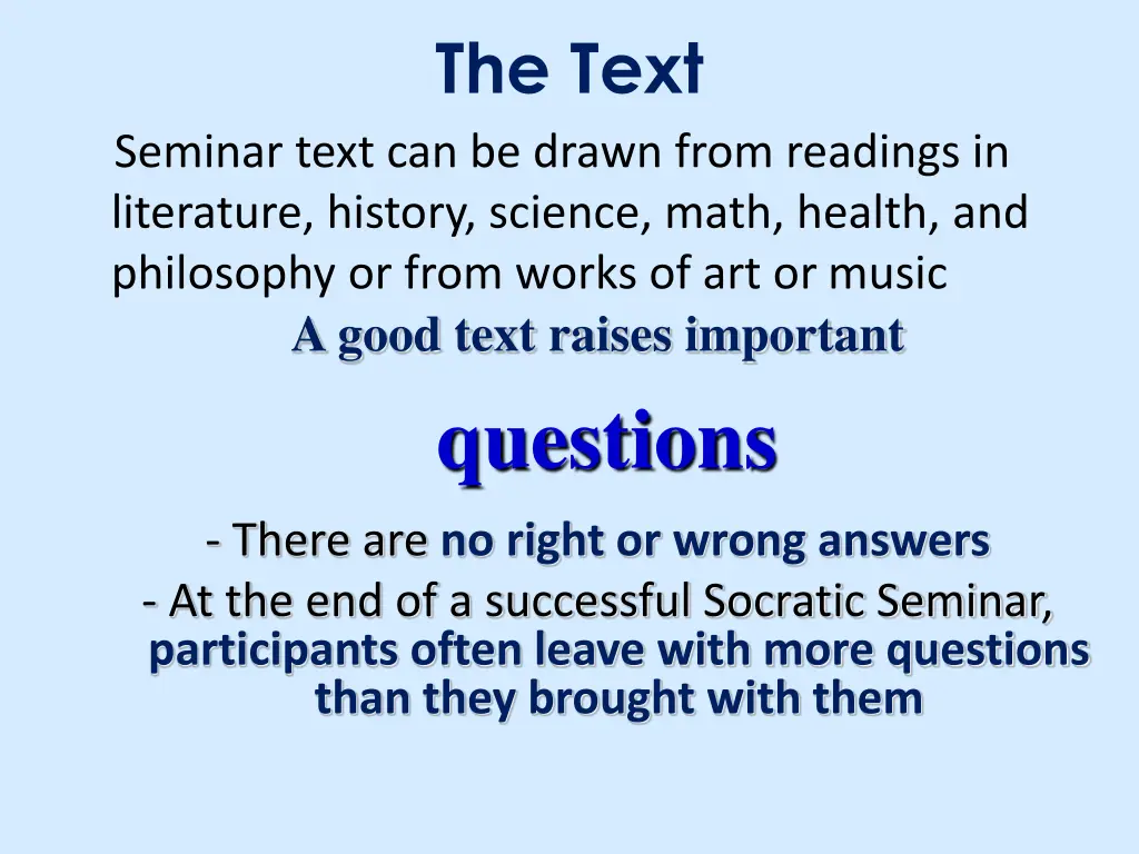 the text