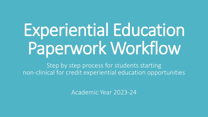 experiential education experiential education