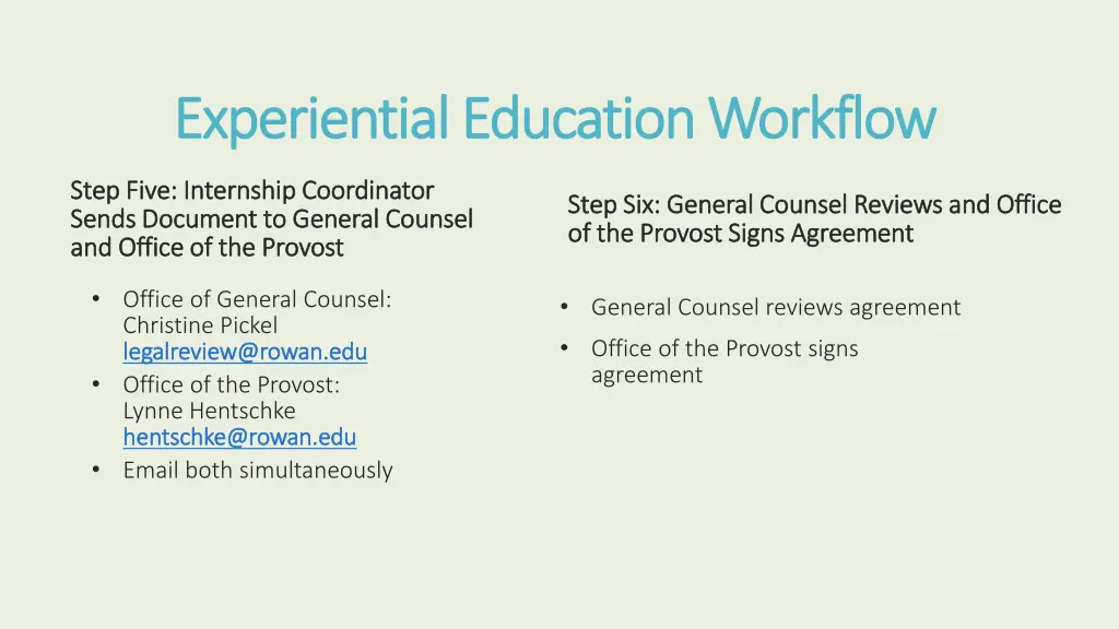 experiential education workflow experiential 3