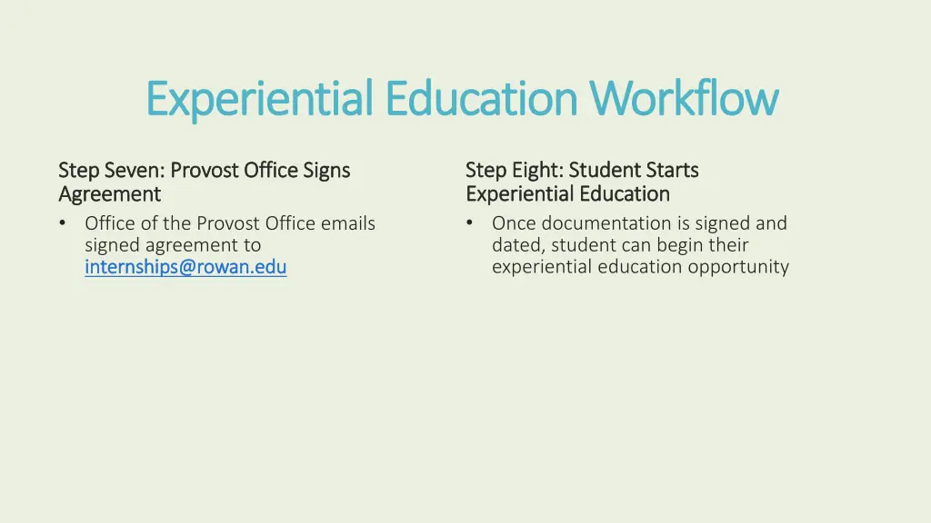 experiential education workflow experiential 4