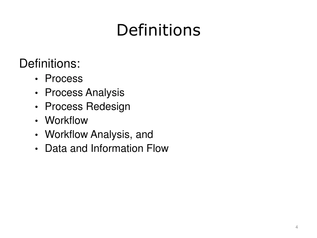 definitions