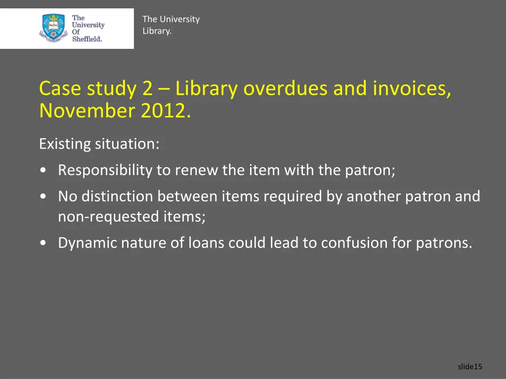 the university library 14