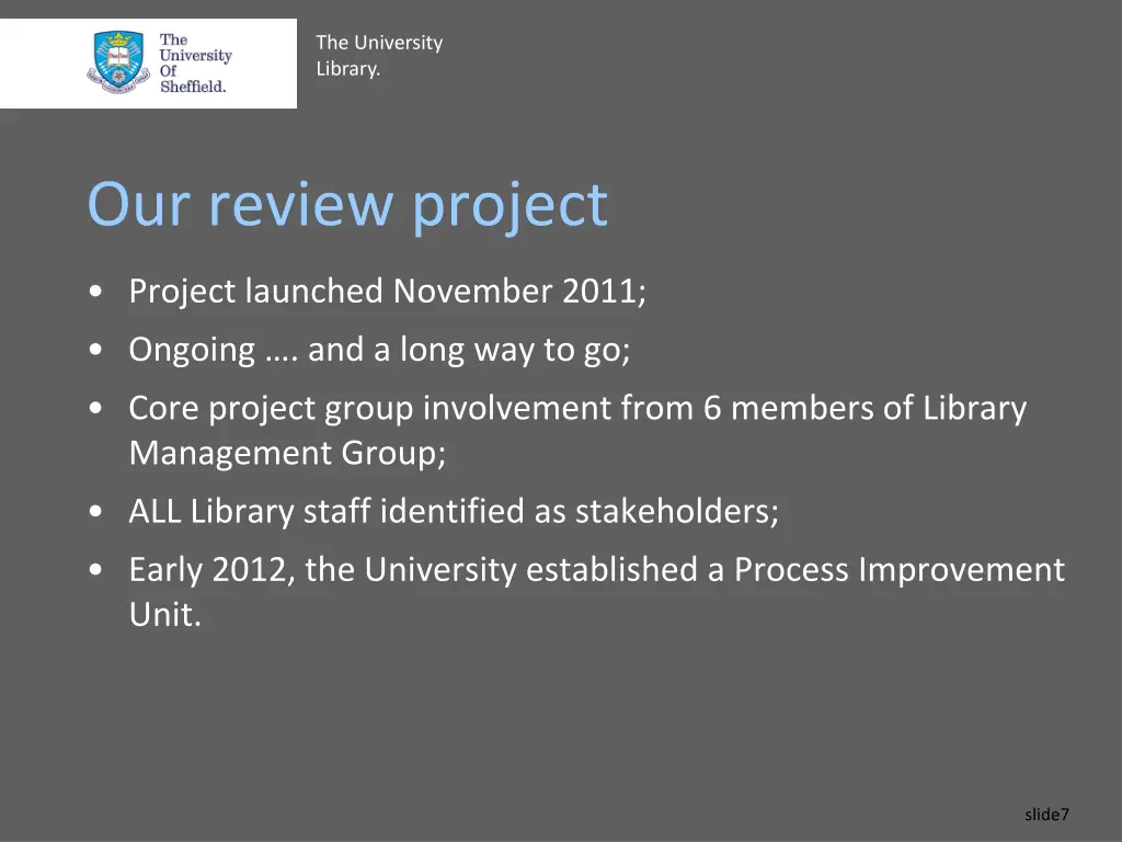the university library 6