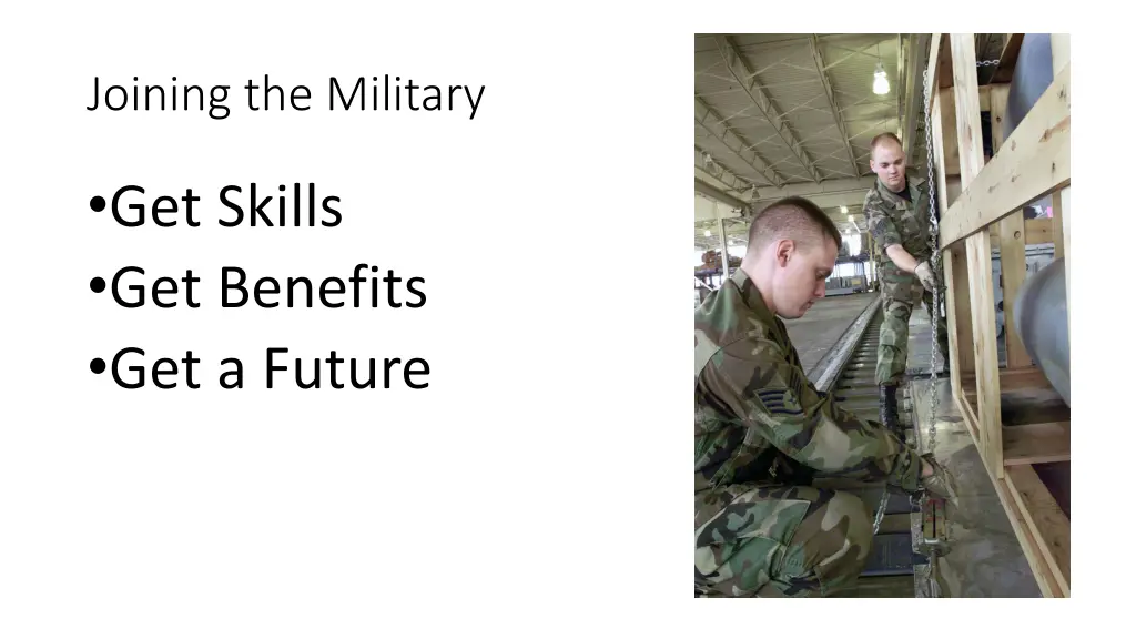 joining the military