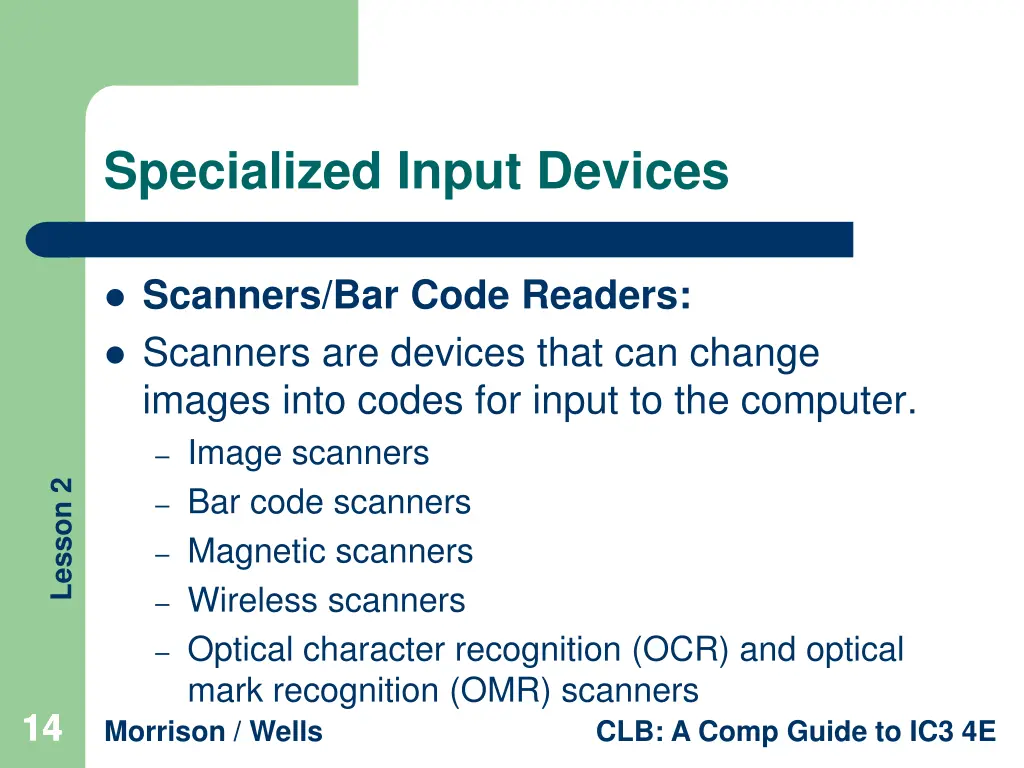 specialized input devices 1