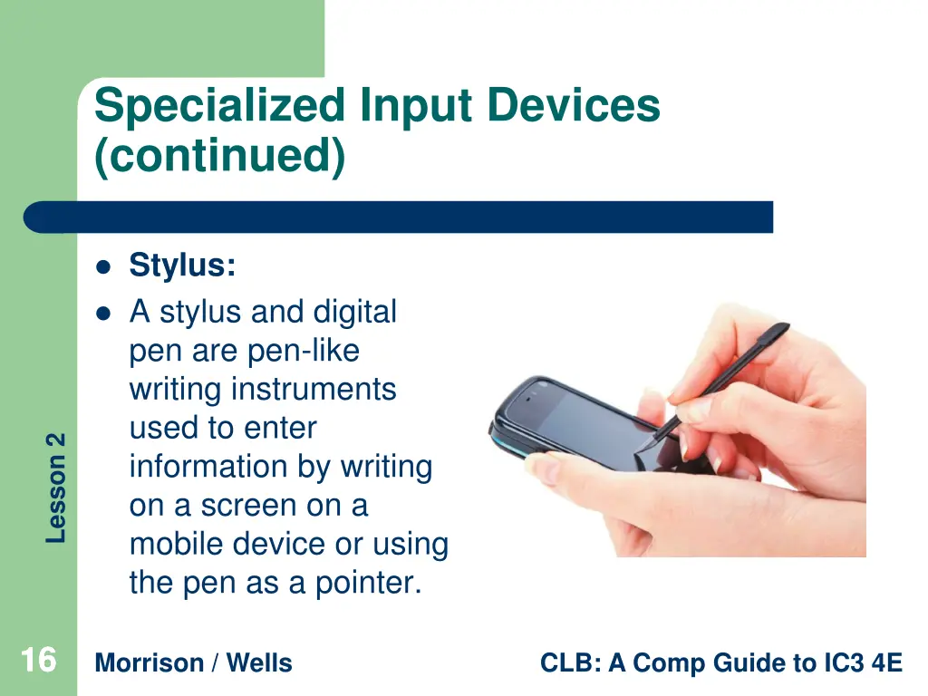 specialized input devices continued 2