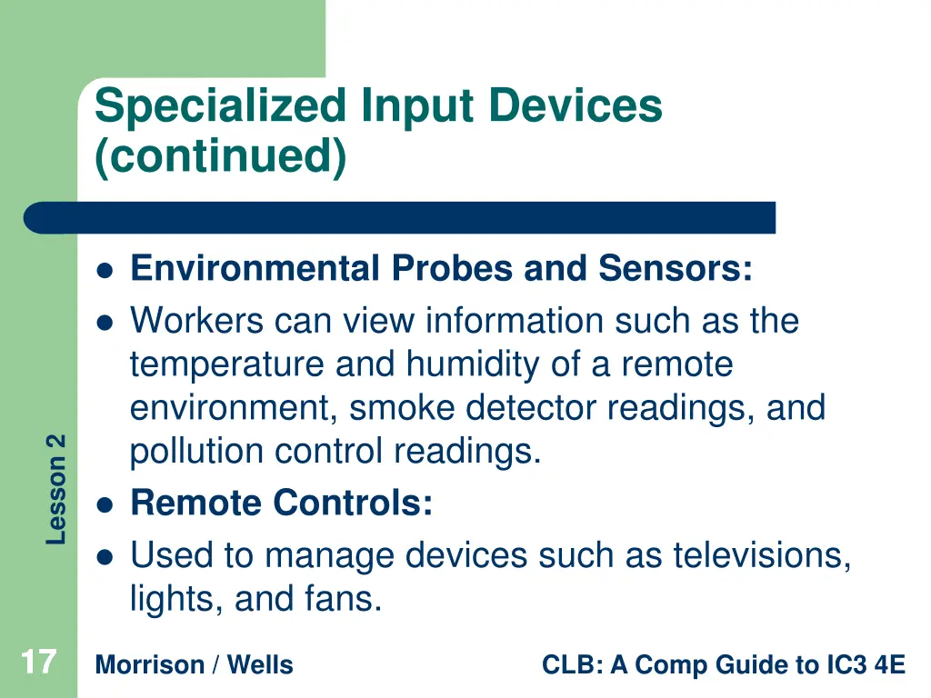 specialized input devices continued 3