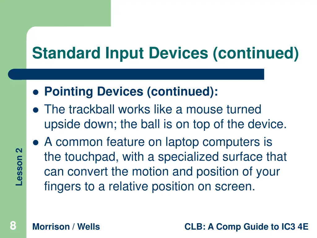 standard input devices continued 2