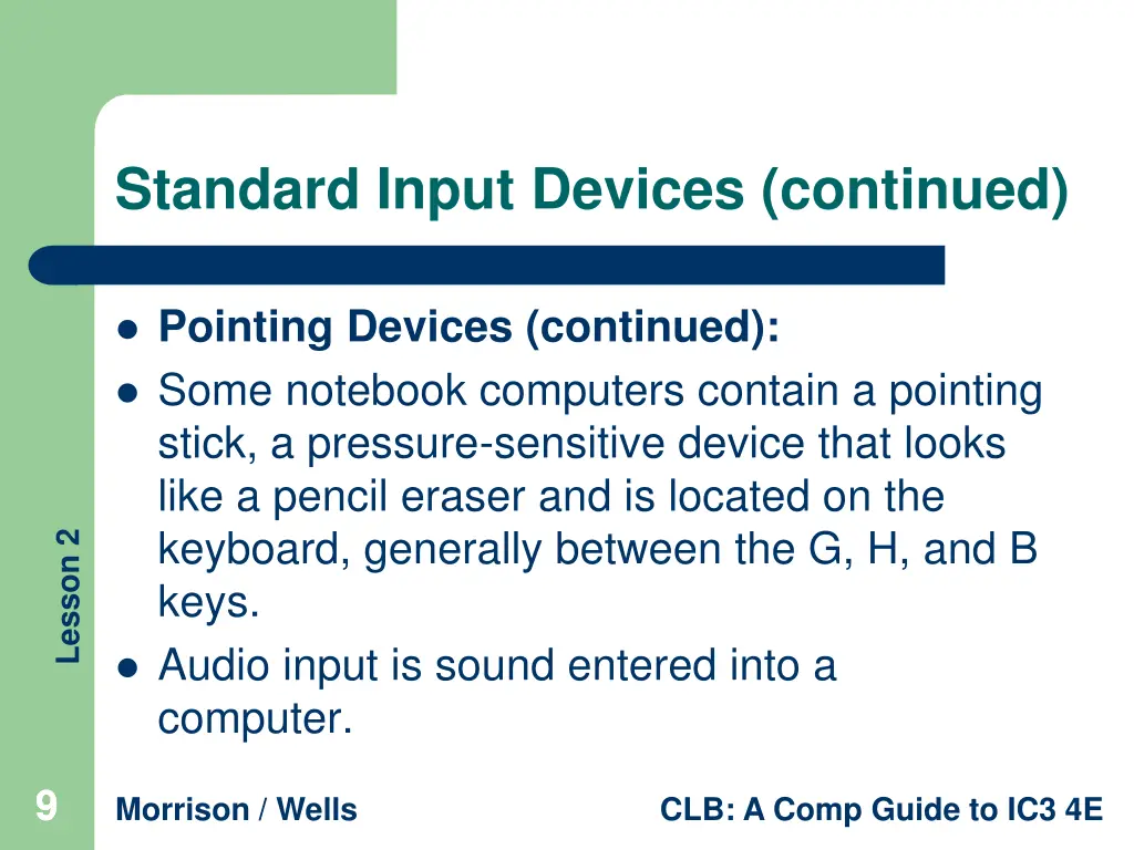 standard input devices continued 3