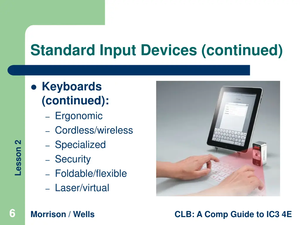 standard input devices continued