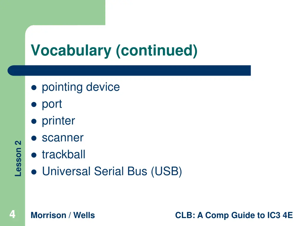 vocabulary continued