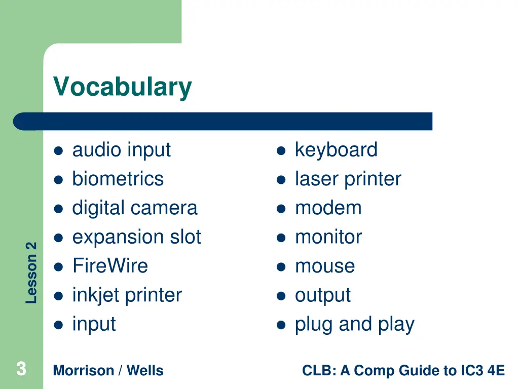vocabulary
